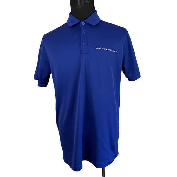 Nike Other - Nike Golf | Men's Dri-Fit Blue Short Sleeve Polo Shirt Large Vibration Products